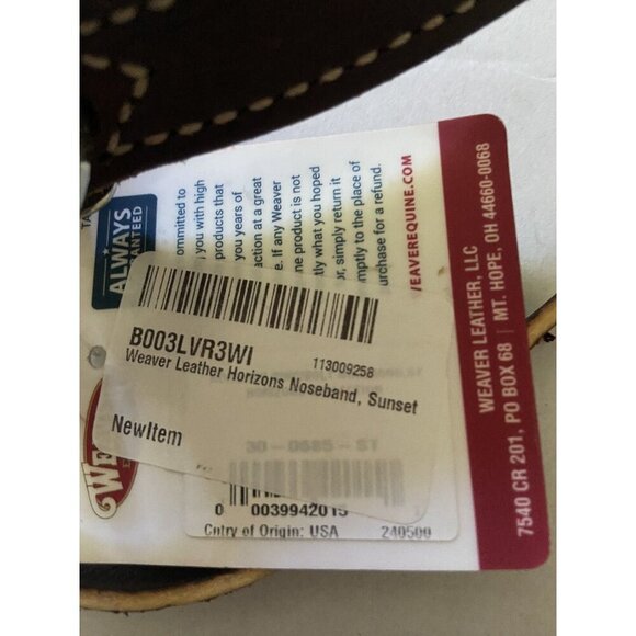 Weaver Leather‎ Horizons Noseband Horse Farm - Picture 5 of 5